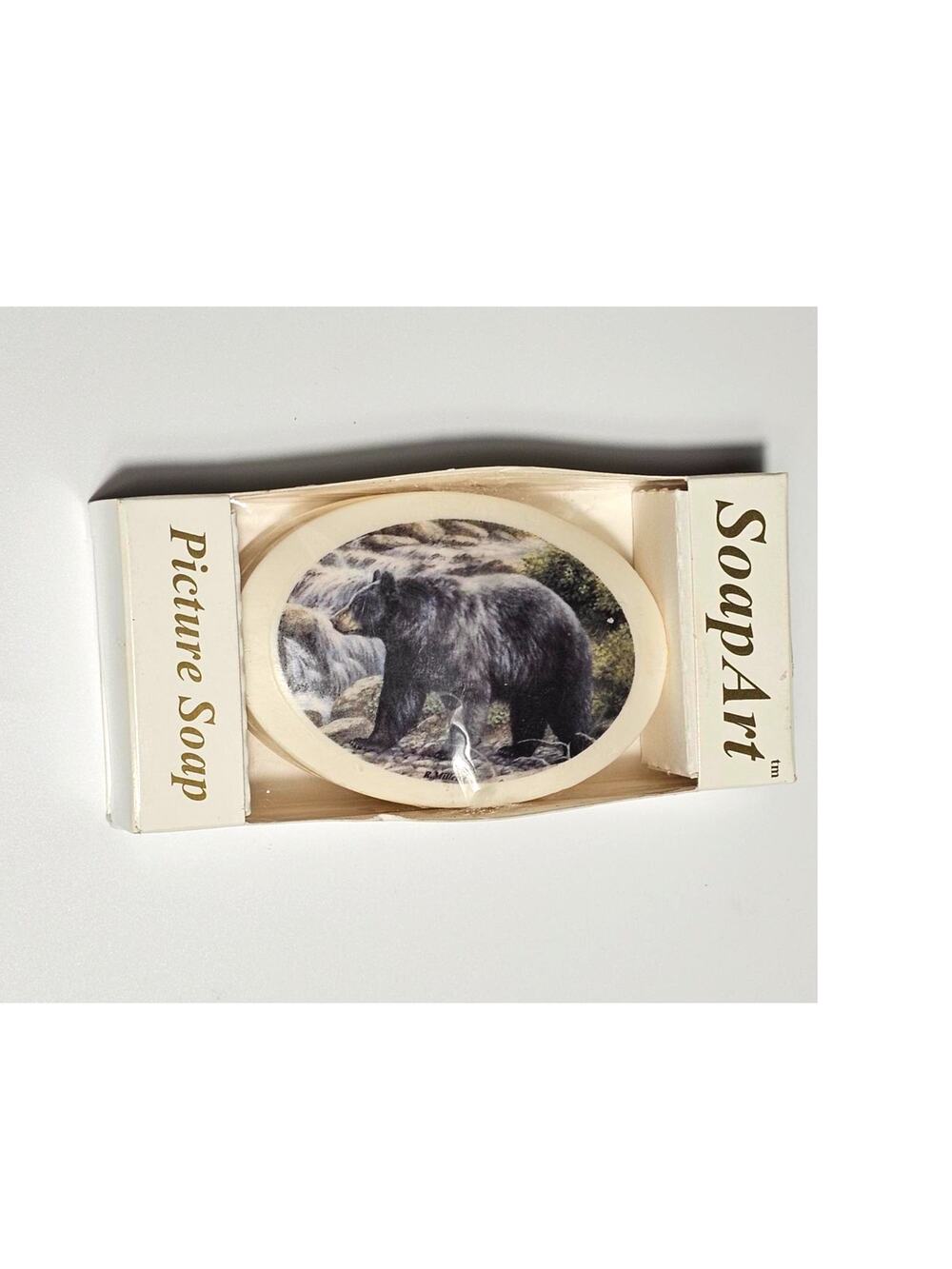 Picture Soap Art Black Bear 90s